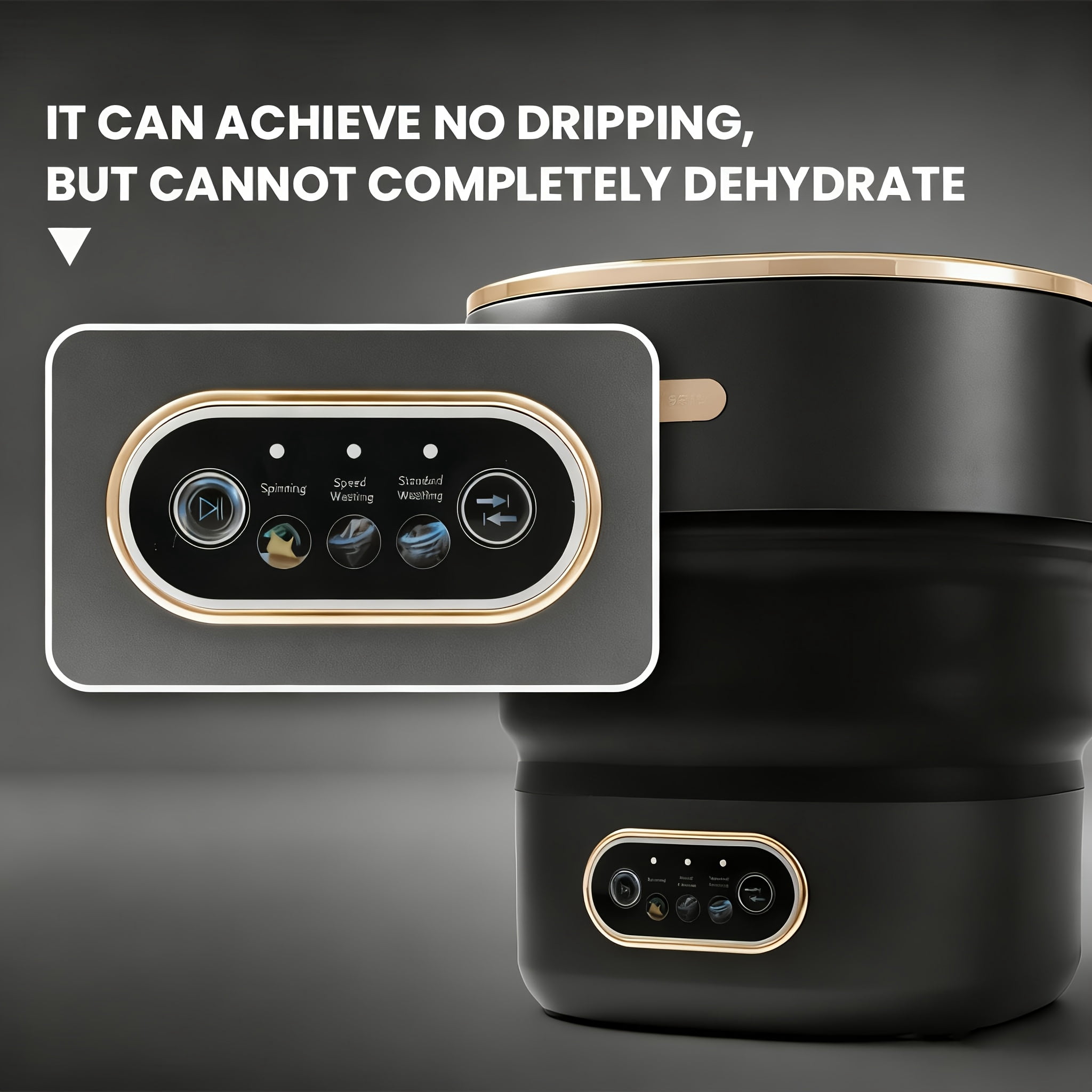 15L Foldable Portable Mini Washing Machine, Underwear & Sock Washer with Clothing Isolation, Space-Saving for Home, Travel, Apartment & RV Use