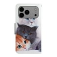 thumbnail image 7 of TECH CIRCLE Cute Cartoon PU Leather Case for iPhone 17 - Flip Wallet Case with Wrist Strap, 2 Card Slots and 1 Cash Pocket, Protective, Slim Fit and Lightweight, 3 Cats, 7 of 7