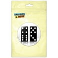 thumbnail image 1 of Black Dominoes Game Pinback Button Pin Badge, 1 of 2
