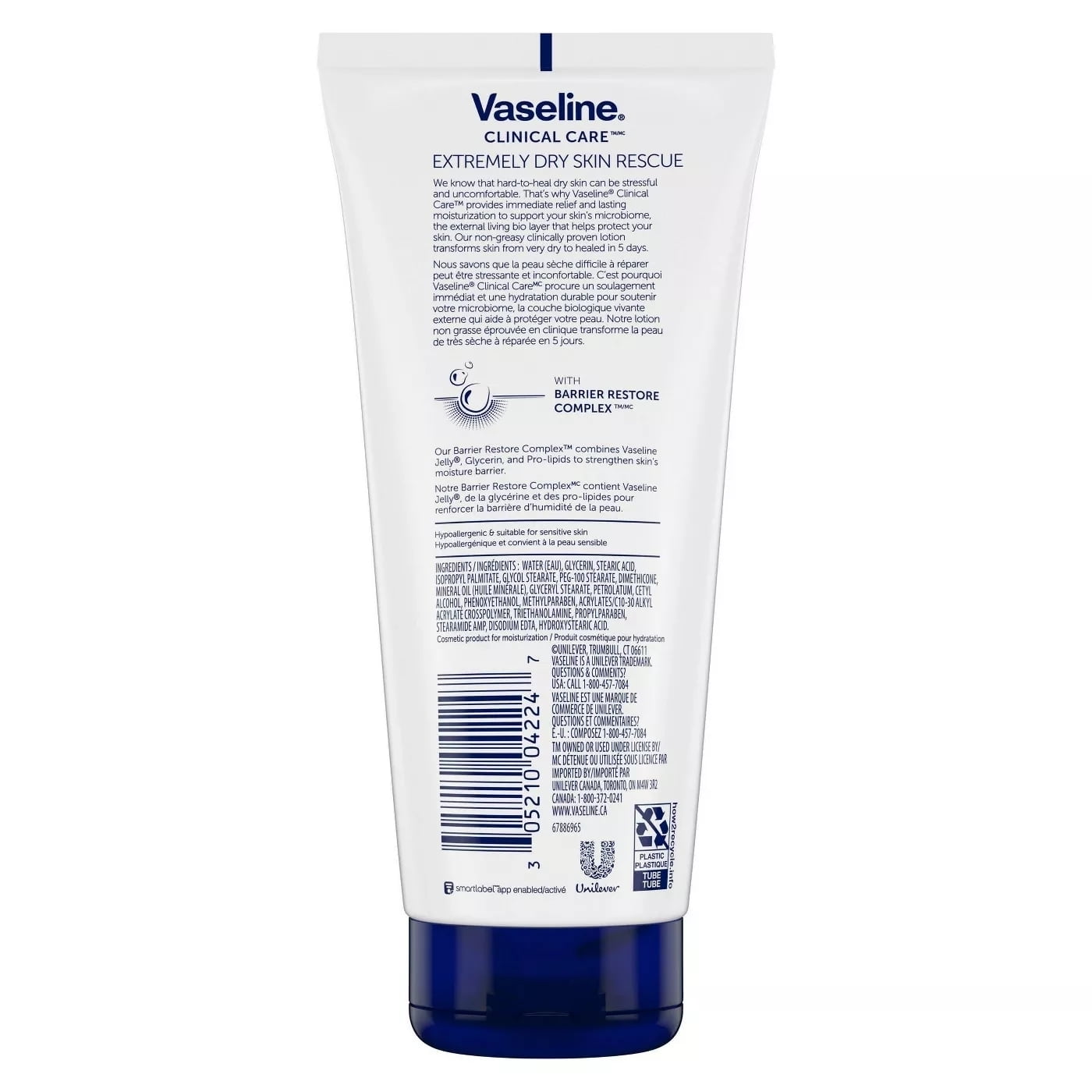 Vaseline Clinical Care Extremely Dry Skin Rescue - Healing Moisture Lotion