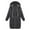 Dark Gray, variant on Scyoekwg Long Coats for Women Overcoat Long Sleeve Hooded Neck Coat Solid Color Casual Jacket Plus Fleece Insert Pocket Hooded Zipper Mid Length Sweater Dark Gray XL