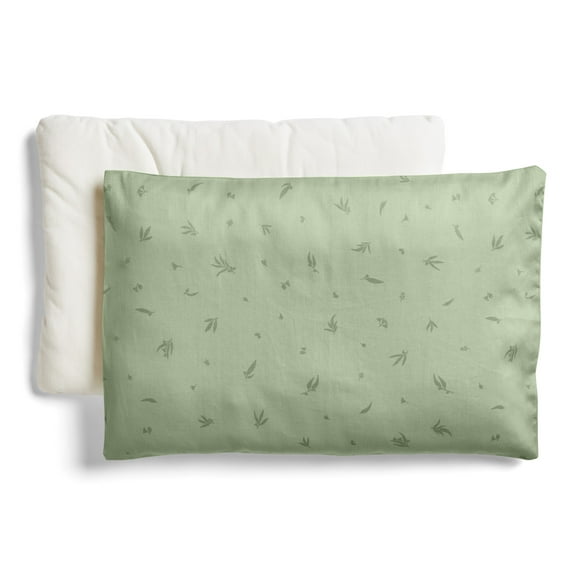 ergoPouch 0.3 TOG Toddler Pillow with Case - Made From and Filled with 100% GOTS Fertified Organic Cotton - Provides Pure Comfort for Your Little One's Peaceful Sleep (Toddler, Willow)
