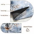 thumbnail image 6 of 3'x5' Area Rugs, Blue Winter Botanical Indoor Outdoor Area Rug for Living Room Bedroom, Pine Cone Leaves Farmhouse Washable Bathroom Rugs Kitchen Floor Carpet Mats Home Decor Aesthetic, 6 of 8