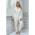 thumbnail image 5 of Richie House Women's Pajama Set 2-Piece Sleepwear Lounge Long Sleeve Zip PJ Set RHW4038-A-S, 5 of 7