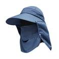thumbnail image 4 of Face Scarf Cover with Removable Neck Flap Cover Windproof Strap Sun Protective Sun Protection Face for Gardening Beach Dark Blue, 4 of 8