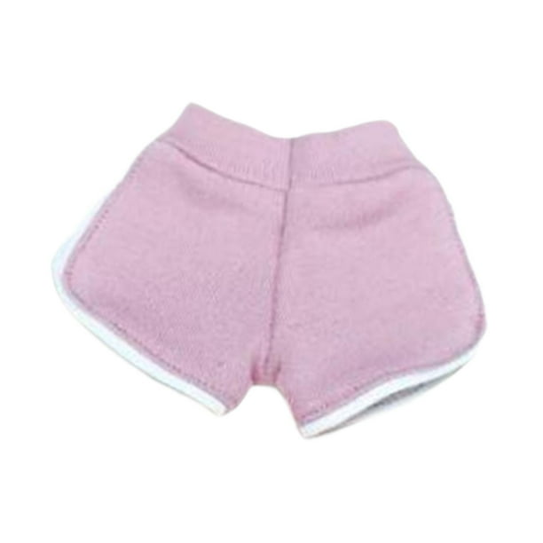 1/6 pantalones cortos femeninos, muñeca femenina, pantalones cortos atléticos, pantalones cortos de entrenamiento para Cosplay, pantalones cortos de Rosa