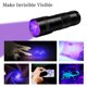 thumbnail image 5 of Linterna LED UV de 395 nm con luz negra LED, incluye 3 pilas AAA para detectar manchas en ropa, alfombras y orina de mascotas., 5 of 5