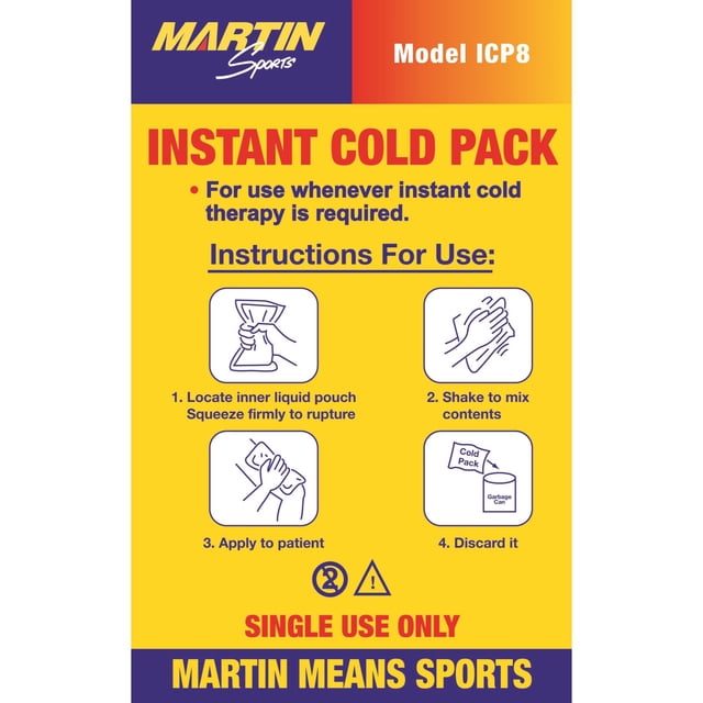 PAQUETE FRÍO INSTANTÁNEO CAJA DE 16 Martin Sports ICP8