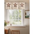 thumbnail image 2 of Texas Star Western Curtain Valances for Windows, Stars Country Retro Kitchen Valance Window Treatment, Light Filtering Block Curtains for Bathroom/Bedroom/Living Room 60'' x 18'', 2 of 9