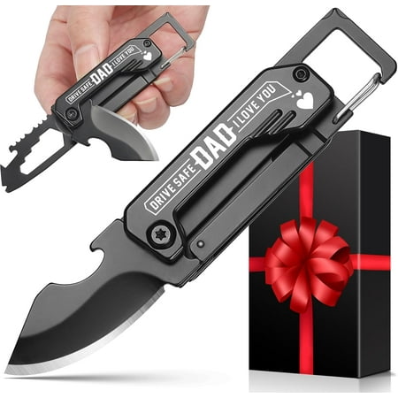 Father’s Day Dad Gifts: Portable Keychain Tool — Perfect Birthday & Christmas Presents from Daughter, Son or Wife for Husband & Stepdad