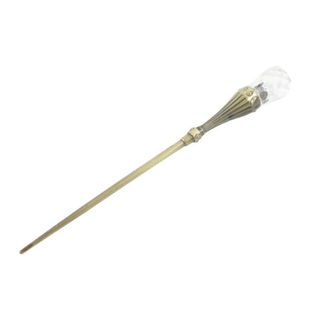 Gs Plastic Crystal - Plastic Crystal Detail Bronze Tone Classic Europen Style Fruit Fork