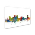 thumbnail image 3 of Trademark Fine Art Michael Tompsett Wichita Kansas Skyline Canvas Wall Art - 22x32, 3 of 4