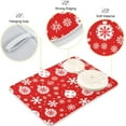 thumbnail image 3 of Christmas Snowflake Ball Baubles Dish Drying Mat for Kitchen Counter Absorbent Microfiber Drying Pad, Medium 16x18 in, 3 of 7