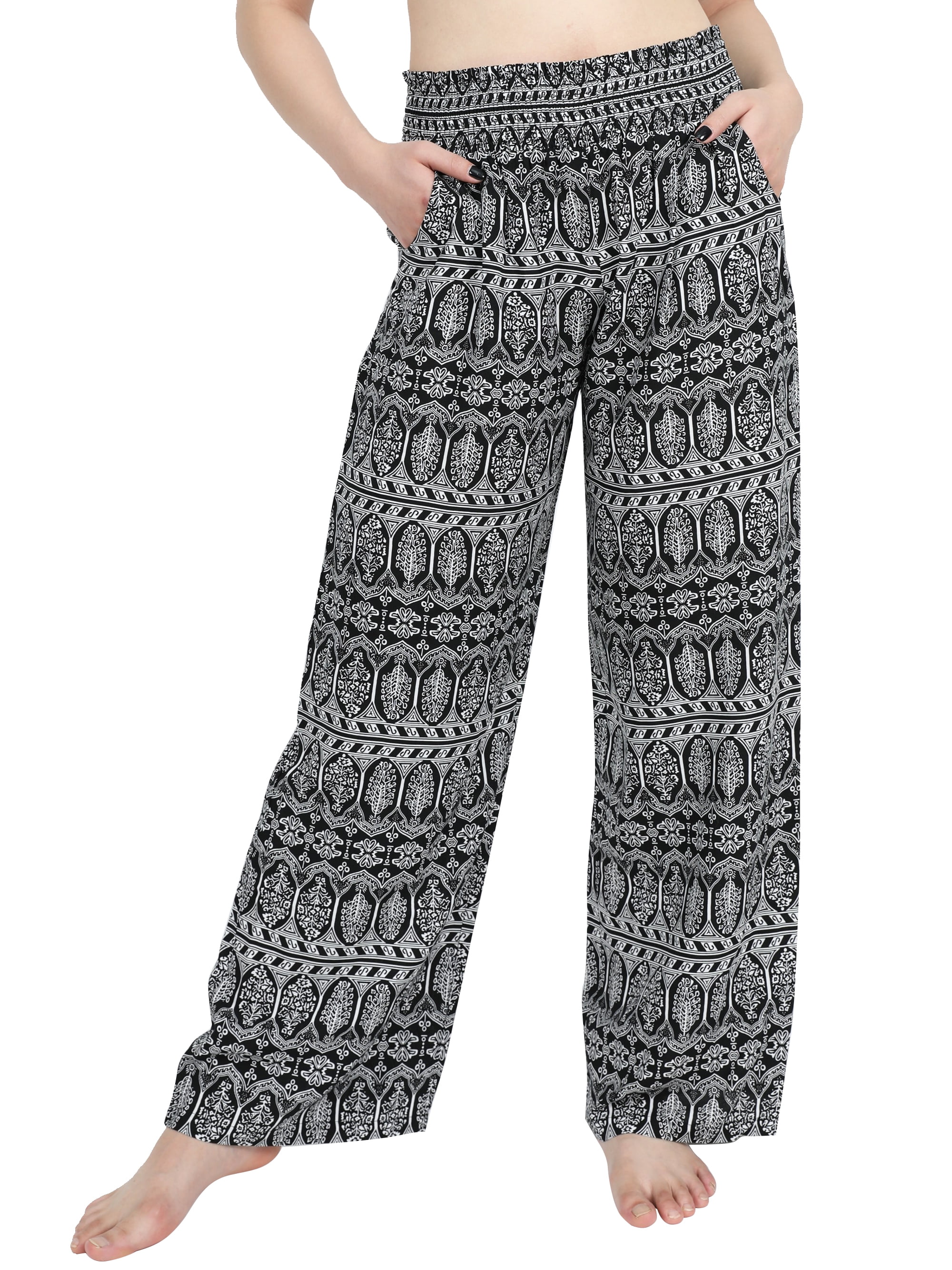 Elegant Wide-Leg Women's Palazzo Pants In Navy Blue Color main image 1