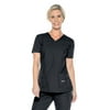 Landau Essentials Tailored Fit 4-Pocket V-Neck Scrub Top for Women 8111