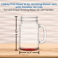 thumbnail image 5 of 10 Libbey Mason Jars with Handles Set, 16 oz. - Traditional style, High standard - Red, 5 of 5