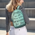 thumbnail image 6 of Naloa Not All Those Who Wander Are Lost1 Canvas Backpack for Men Women Rucksack Casual Travel Daypack College Tote Satchel Bookbag for Teens-Small, 6 of 7