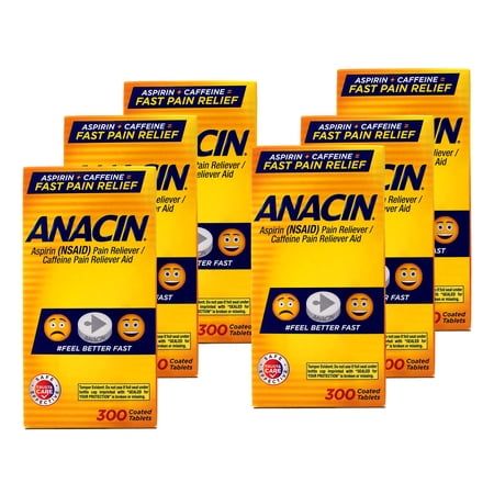 Anacin Tablets 300 Tablets (Pack of 6)
