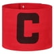 thumbnail image 1 of Brazalete de capitán de fútbol ajustable para jugadores de rugby y baloncesto (rojo), 1 of 5
