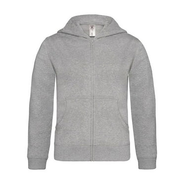 B&C Boys/Girls Plain Full Zip Hoodie Jacket