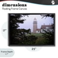 thumbnail image 4 of Stupell Industries Traditional Socked In By Fog Black Floating Frame Canvas Art, 25 x 17, by Rick Berk, 4 of 8