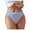 Blue, variant on GEWSEY Women's Sexy Underwear Ice Silk Hipster Bow Bikini Panties Mid Rise Full Breathable Briefs (Orange, XL)