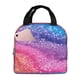 thumbnail image 1 of Disketp Rainbow Glitter Cute for Insulated Lunch Bag for Women and Men, Perfect for Work, Hiking, Picnic, 1 of 8