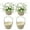 White, variant on Pack of 4 Handwoven Flower Baskets Artifical Rattan Crafted Baskets Handheld Baskets for Home and Wedding Use