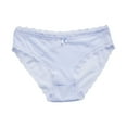thumbnail image 4 of vigerkar Women's Underwear Soft Breathable Cotton Brief Ladies Panties High Waist Women Sexy Mesh Lace Lingerie Light Blue, XL, 4 of 4