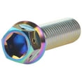 thumbnail image 5 of Wanyifa Titanium Flange Hex Head Bolt M10 20 25 30 35 40 45 50 55 60 65 70 75 80 85 90mm Screws,M10x35mm Pitch 1.25mm,Rainbow,4 Pcs, 5 of 6
