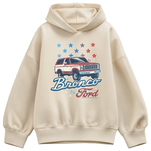 Ford - Bronco Americana - Women's Oversized Fleece Hoodie Sweatshirt