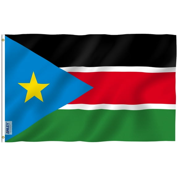 Anley 3x5 Foot South Sudan Flag - Republic of South Sudan Flags Polyester