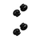 thumbnail image 2 of Inteprter Pack of 10 Cord Stopper Plastic Anti-slip Stoppers Lanyard Shaped Round Drawstrings Holes with Rope Portable Fastener 2 Negro 2piezas Inteprter CBP120219, 2 of 6