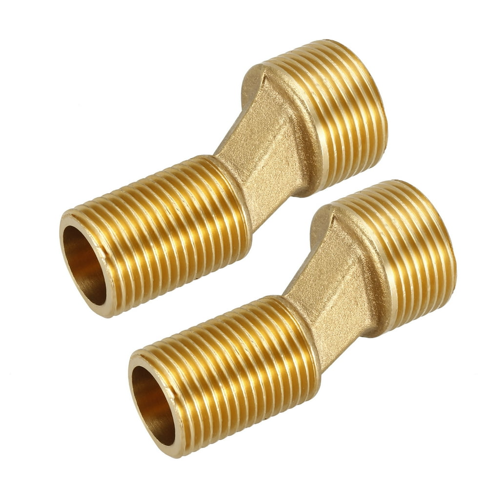 2Pcs Solid Brass Bathtub Shower Faucet Adjustable Swing Arm G1/2G3/4