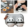 thumbnail image 4 of Taza de té portátil Homyl con infusor para viajes y actividades al aire libre 1 tetera + 2 tazas, 4 of 9