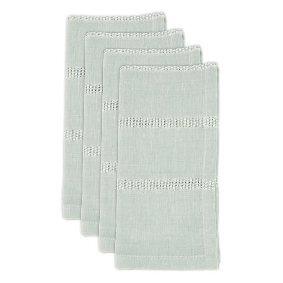 Saro Lifestyle Leno Stripe Elegance Napkin (Set of 4)
