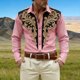 thumbnail image 2 of Camisetas de Navidad de Manga Larga de los Hombres de Moda Casual de Manga Larga Turndown Collar Blusa para Primavera Invierno Al Aire Libre Diario, 2 of 4