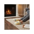 thumbnail image 4 of CTM  Heart Pattern Fur Slippers (Women), 4 of 6