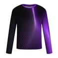 thumbnail image 5 of Summer Hoodie Men Pullover Clearance Hooded Shirts Casual Round Neck Long Sleeve Pullover Stripe Print Tops, 5 of 5