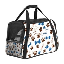 ERJLKXP Dog Paw Print Portable Dog Carrier Bag & Cozy Cat Carrying Case for Small Pets,Puppy Soft-Sided Pet Travel Bag
