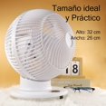 thumbnail image 3 of CM-TOP Ventilador de escritorio con control remoto de sincronización inteligente ajuste de velocidad del viento con 12 velocidades Portatil Potente Timer C/r 360, 3 of 5