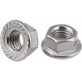 thumbnail image 1 of Stainless Steel Serrated Hex Flange Nuts Locknuts 50 Pcs (M6), 1 of 7