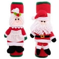 thumbnail image 1 of 2 Pcs Poignées de Réfrigérateur Noël Père Noël Gants de Poignée de Four à Micro-Ondes, 1 of 8