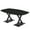 Black Cypress w/Matte Black Base no Electric, variant on 7'x4' Arc Boat Conference Table with X Bases Data And Electric Module