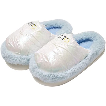 

DanceeMangoo Women s Comfortable Slippers Cozy Fluffy Faux Fur House Slides Winter Warm Memory Foam Indoor Outdoor Shoes