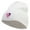 White, variant on Clef Guitar Pick Embroidered 8 inch Acrylic Short beanie - Red OSFM