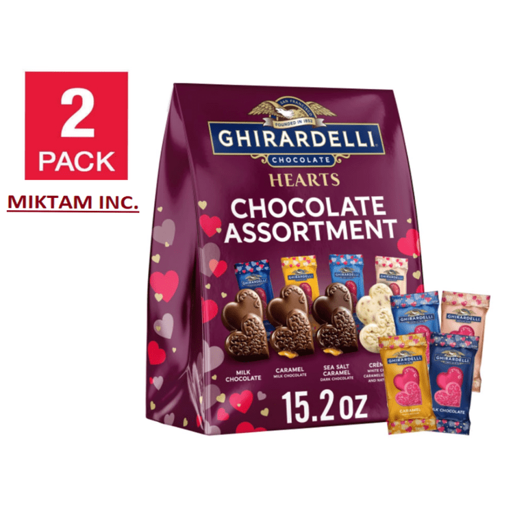 Ghirardelli Chocolate Assortment Hearts, 15.2 Ounce - Walmart.com