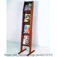 thumbnail image 2 of Exhibición de literatura de 8 bolsillos con pendiente de mazo de madera, 4 alto x 2 ancho, caoba Wooden Mallet LD49-8MH, 2 of 2