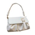 thumbnail image 1 of Bolso de hombro para mujer, diseño plisado, impermeable, resistente a los arañazos, bolsos de PU para cumpleaños, 1 of 8
