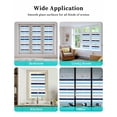 thumbnail image 6 of Window Privacy Film Blue Navy Striped Stained Glass Window Film Decorative Sun Block Window Cover Simple Abstract Greyish Lines Art Window Clings Static Adhesive Sticker for Bathroom 17.7"x39.3", 6 of 7